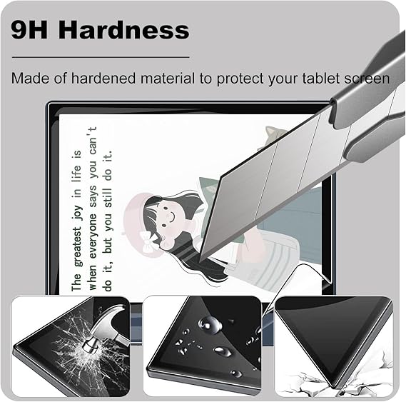 KZIOACSH 2 Pack Screen Protector for Bigme B7 Color ePaper Tablet 7 Inch, Ultra Slim HD Clarity Touch Sensitive Scratch-Resistant Shatterproof Bubble Free PET Screen Guard