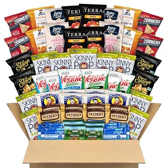 Break Box Assorted Snack Mix Variety Pack, Individually Wrapped Snacks, 61 Count (700-S0025)