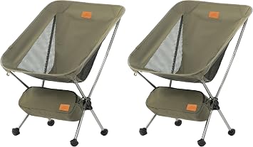 Naturehike YL08 Ultralight Camping Chair Only 2.12 LBS, Anti-Sinking Feet
