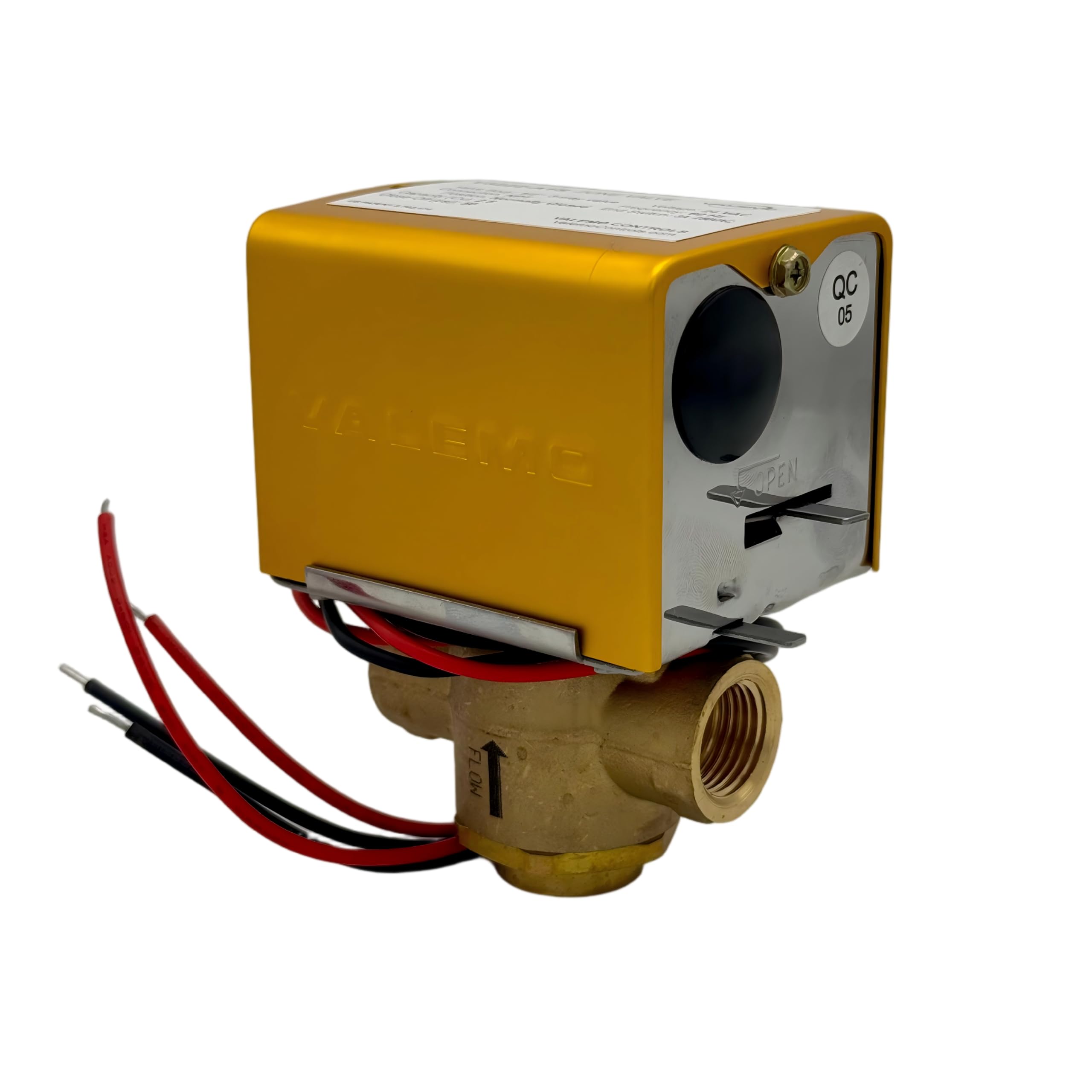 V3222-A1S Válvula de zona motorizada, 3 vías, NPT roscado de 1/2 pulgada, normalmente cerrada, 24 V CA con interruptor final