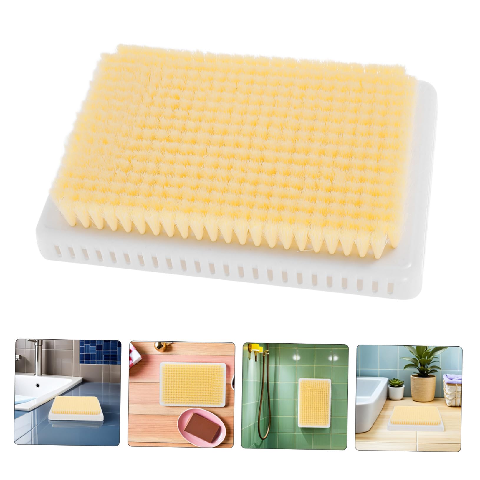 2piezas Depurador de Baño Esponjas Exfoliantes para Espalda Ducha Herramienta Masaje sin Manos Cerdas Suaves Spa Casa