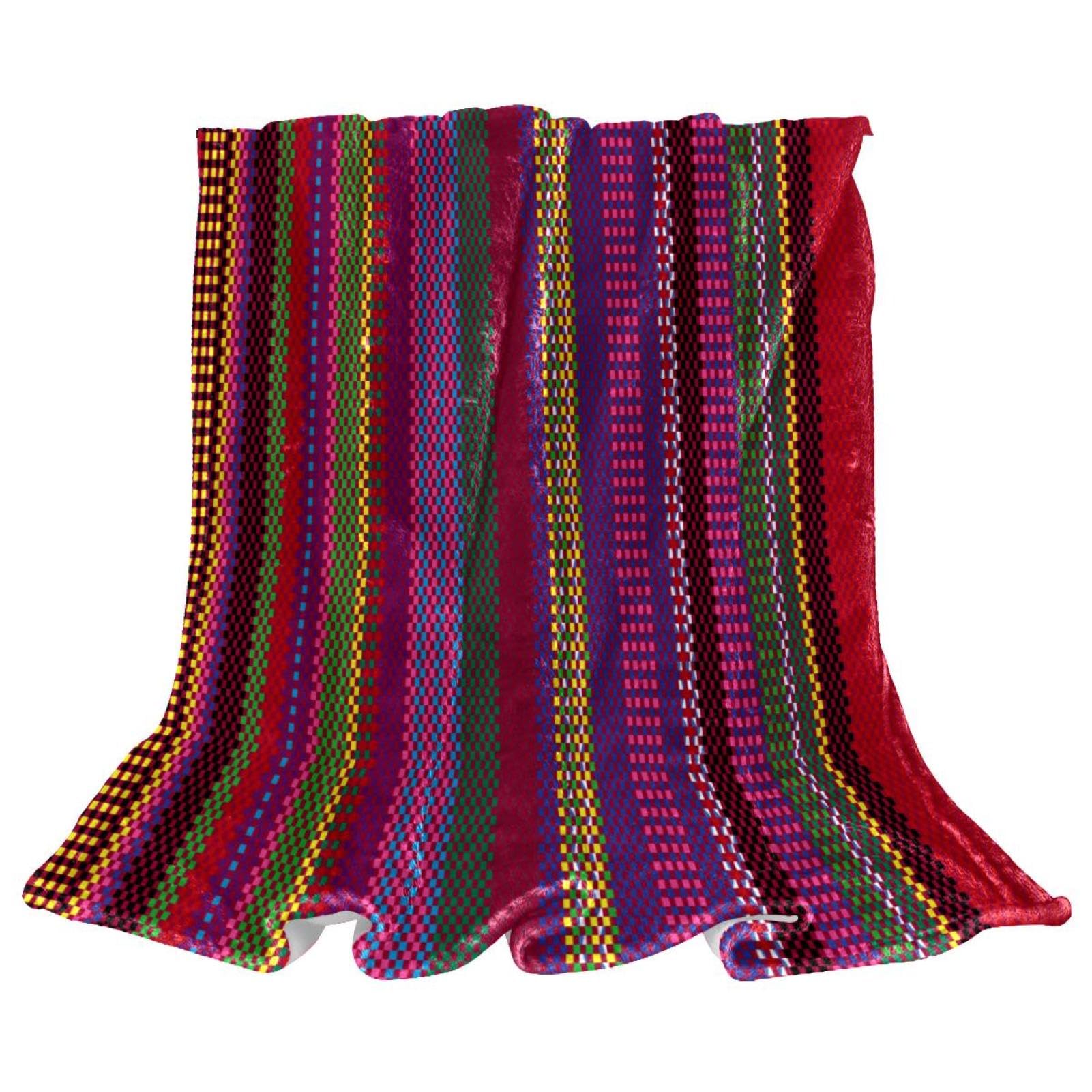 Couverture polaire rayure 150x100cm plaid canapé lit pour salon et bureau