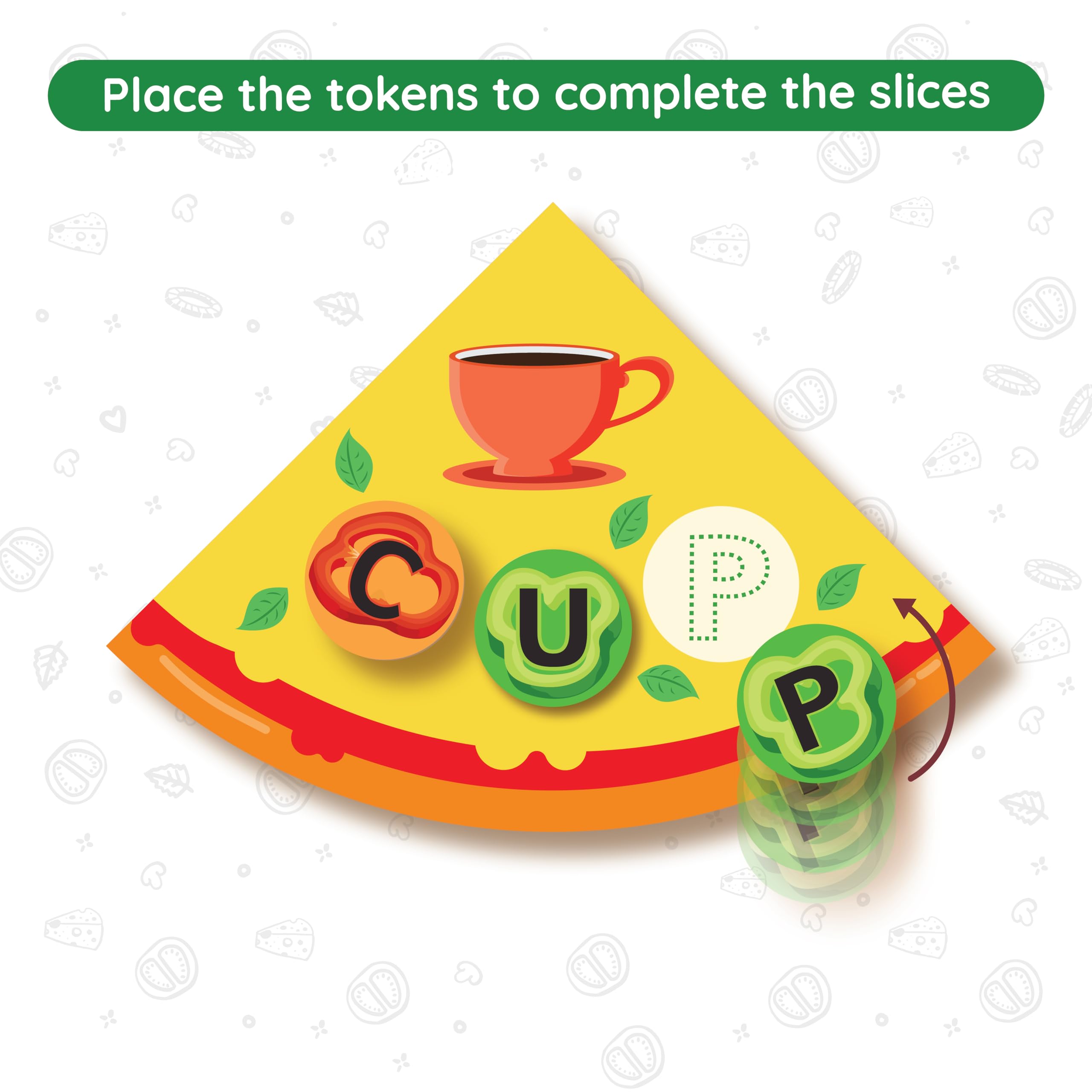 Zicster Word Pizza: Spelling Games for Ages 4-6 | Classroom Games | 160 Alphabet Toppings and 100 Words | Fun Preschool & Kindergarten Learning Activity | Homeschool Essentials - Image 2