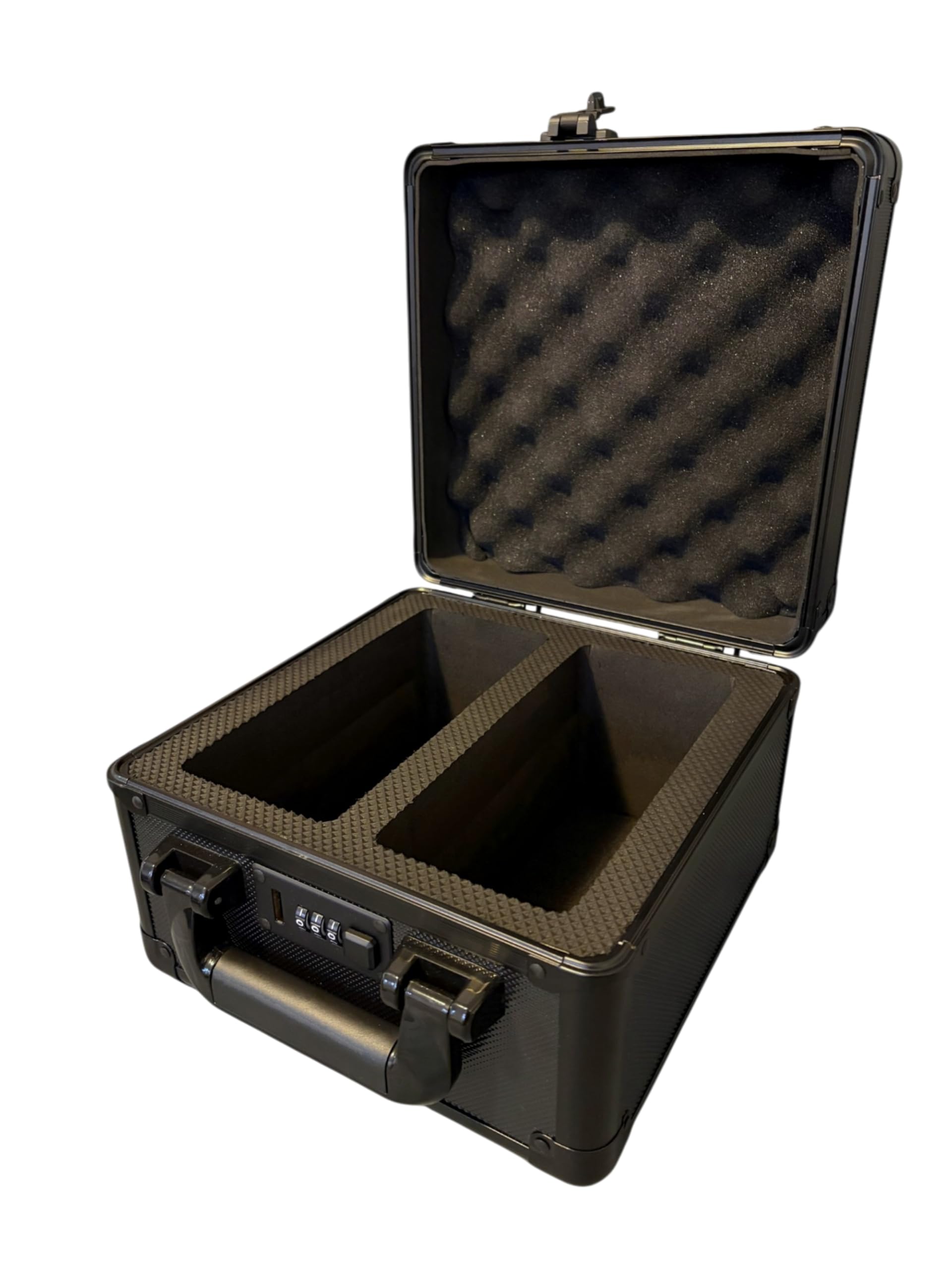PUKARA Graded Card Carry Case – Medium Hard Case with Combination Lock, Fits PSA Slabs, One Touch & Toploaders, EVA Foam Protection for Trading Card Collectors