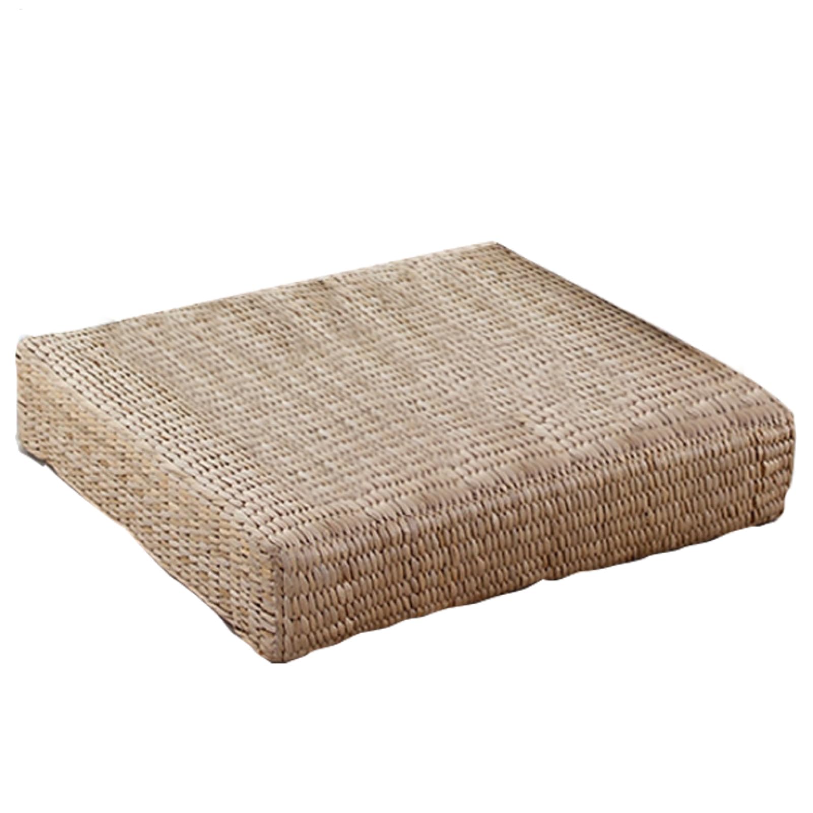 Coussin de siège plat en paille rustique pour salon extérieur et jardin