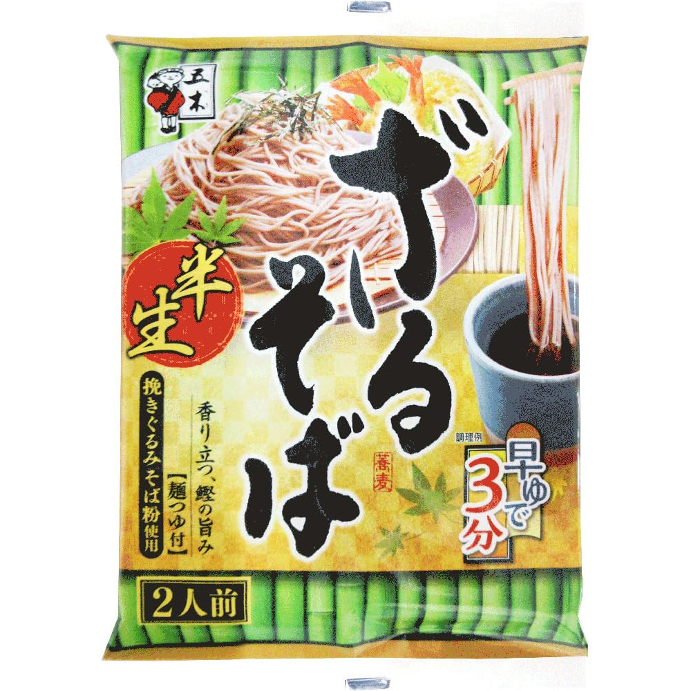 Amazon.co.jp: 五木食品 半生ざるそば 210g(2食入)×4個 (常温保存