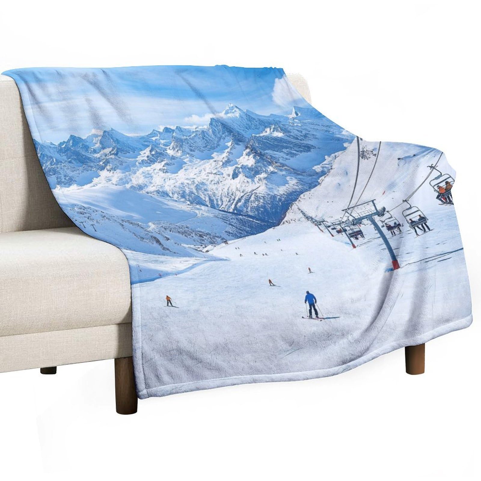 Couverture flanelle ski polaire chaude contre le froid