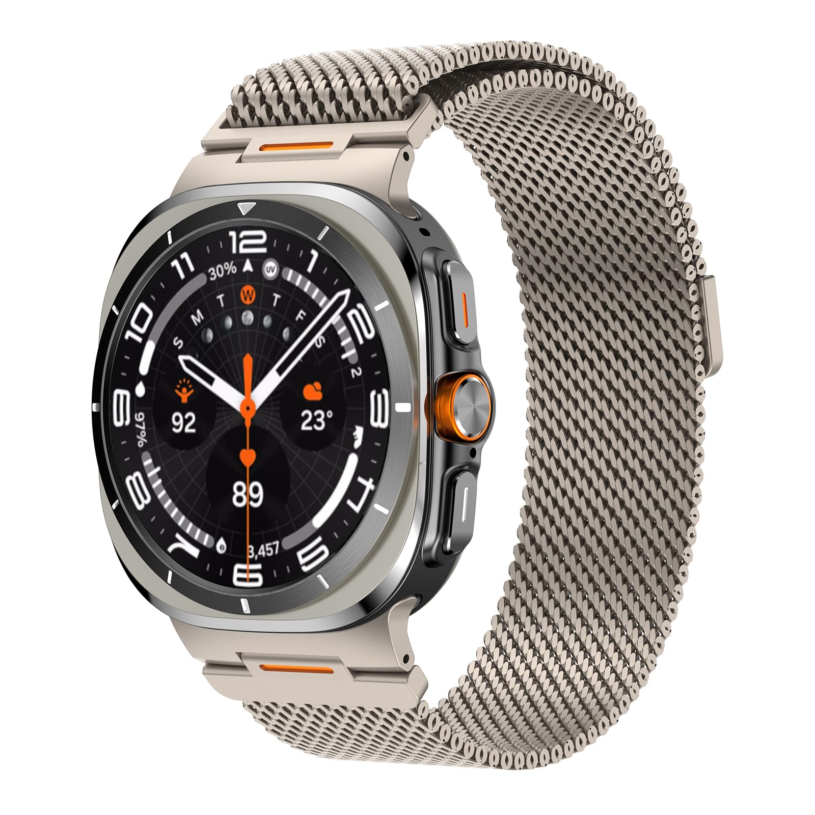 Magnetic Metal Mesh Loop Compatible with Samsung Galaxy Watch Ultra Strap 47mm Stainless Steel Watch Band for Galaxy Watch Ultra Strap Milanese (No Watch)-image-32
