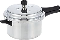 Vista 1 de Prestige PRP4 Aluminum Pressure Cooker, 4 L, Silver