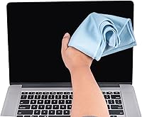 Vista 4 de KLNYOO Paños de limpieza de vidrio de microfibra sin pelusas, sin rayas, limpia rápida y fácilmente ventanas y espejos sin productos químicos, paño