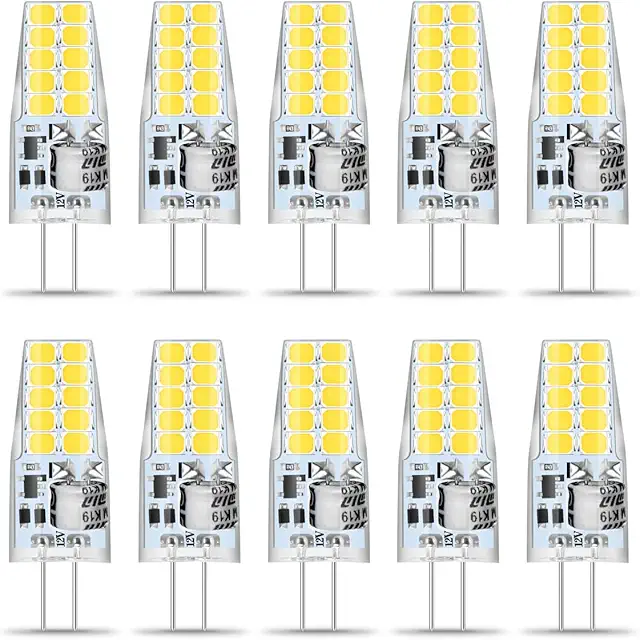 Wenscha G4 LED 3W ersetzt 30W Halogen, 6000K Kaltweiß, 10er Pack