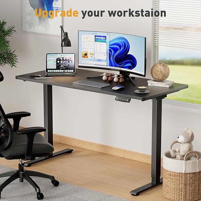Base de Escritorio Ajustable de Pie VVENACE, Motor Dual, Capacidad 198 lb miniatura 3