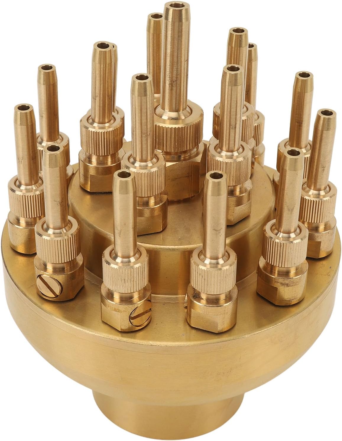 Fountain Nozzle Brass G2 Inch DN50 3 Tier Adjustable Column Water Fountain Nozzle Sprinkler Spray for Garden Pool Pond Landscaping