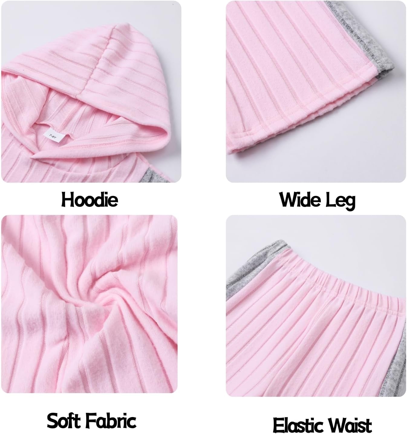 Girls Clothes 2 Piece Long Sleeve Hoodie Colorblock Sweatshirt + Pant Fall Winter Set Size 7-14 Years - Image 6