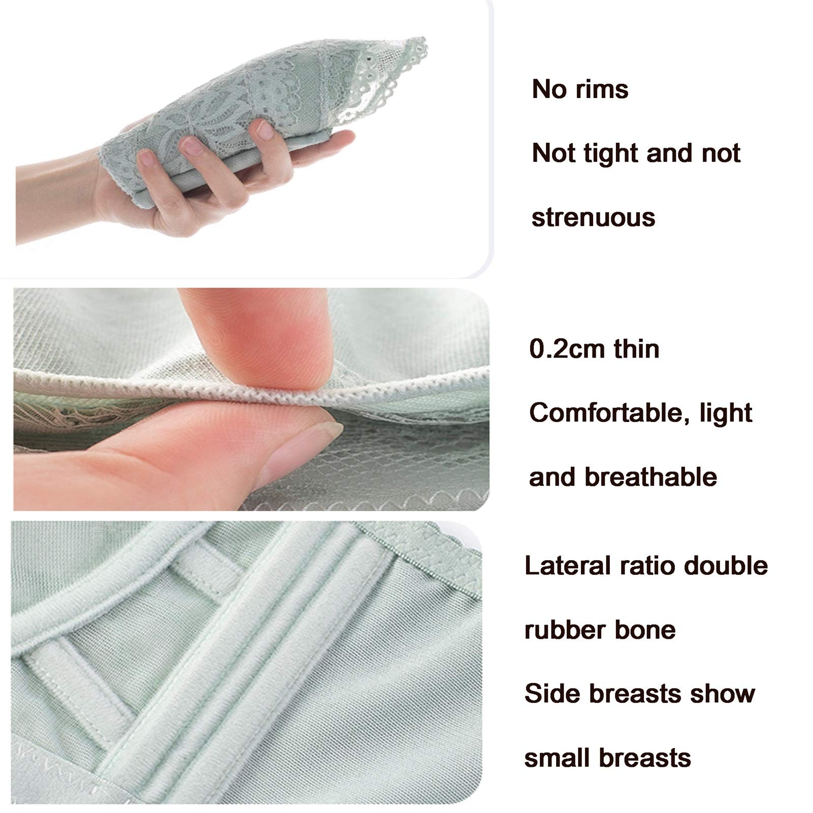 Ropa interior sexy transparente para mujer de talla grande, de malla de encaje ultrafina, de cobertura completa (color: negro, tamaño: 80 °C)