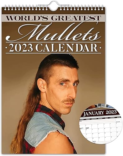 Divertido calendario de pared 2023 - Los mejores salmonetes del mundo calendario 2023 con papel grueso 83 x 114 pulgadas cerrado regalos de Navidad