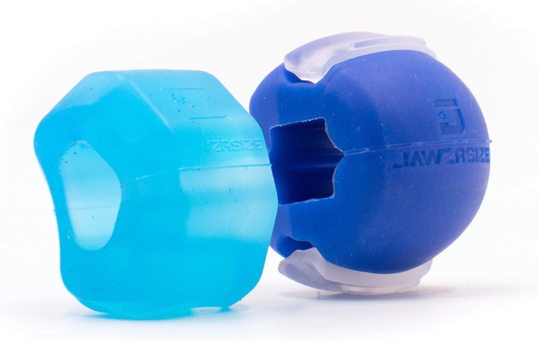 New Jawzrsize Facial Toner, Jaw Exerciser And Neck Toning Equipment - Jawline Exerciser, Double Chin Reducer, Face Slimmer and Neck Toning Face Workout (Beginner Bundle, Blue)