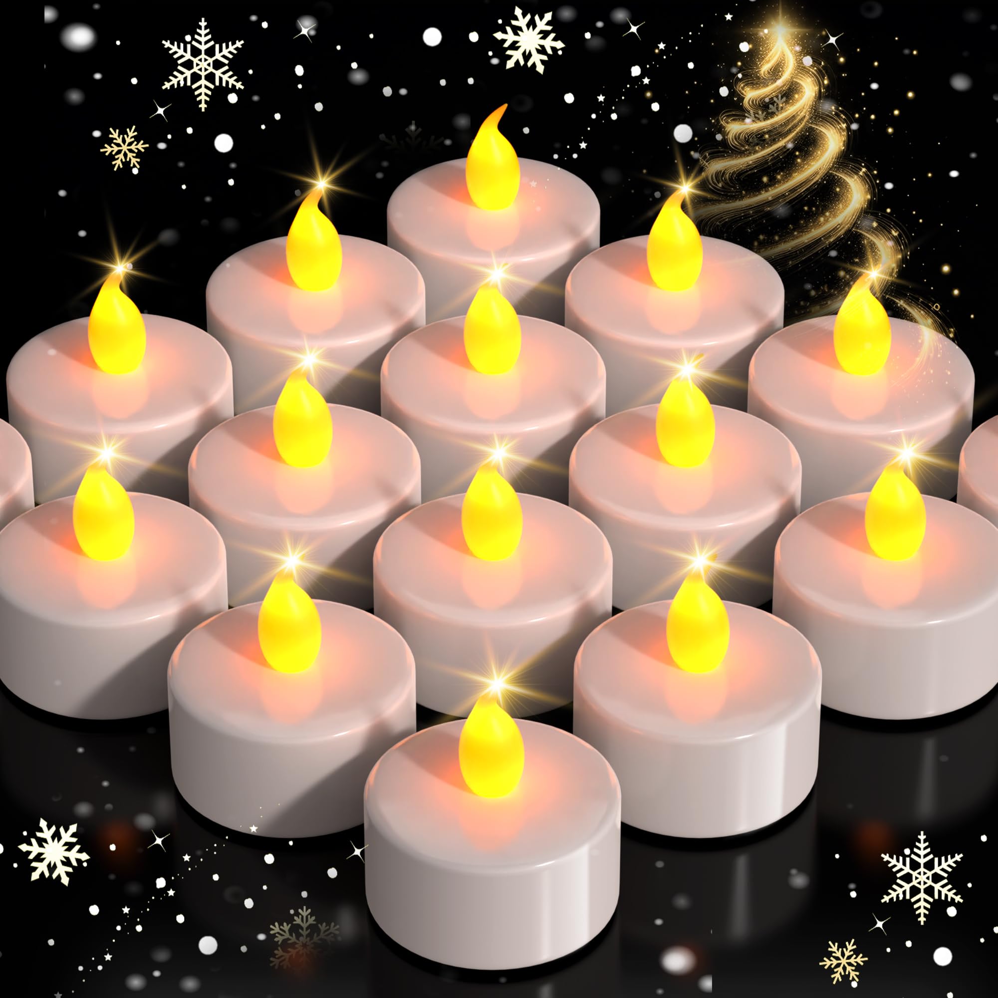 Lot De 6 Bougies LED Flamme Vacillante - Fausses Bougies Sans Flamme, 100h D'autonomie, Pour Décoration