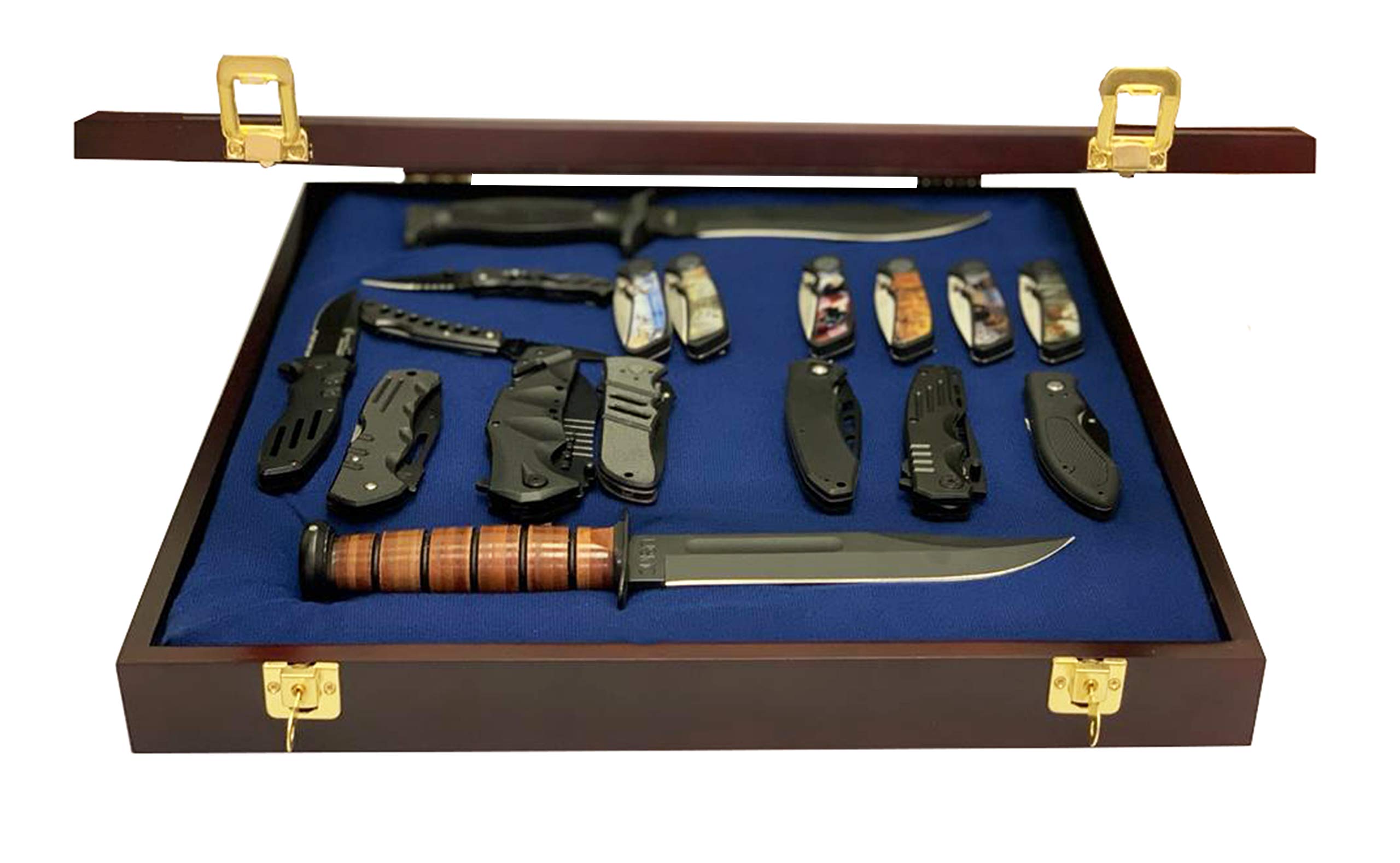 Pocket Knife Display Case , Glass Collectible Display , Knife