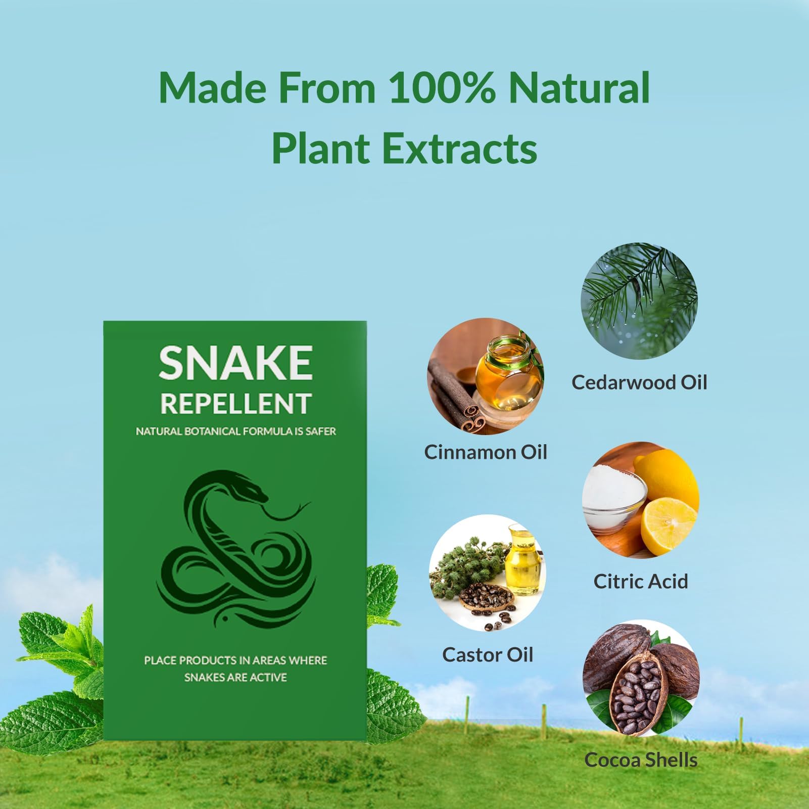Amazon.com : Snake Repellent for Yard Powerful, Backyard Snake Deterrent  Outdoor, Snakes Out Repellant Pet Safe, Snake Repellent Indoor, Snake Repel  Indoor and Home Effectively,10P : Patio, Lawn & Garden