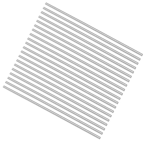 Miniatura 8 de uxcell Varilla de acero redonda, barra de torno HSS de 0.063 in, herramienta de 3.937 in de largo, para engranajes de eje, tornos, taladradora, eje