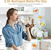 Hydrogen Rich Water Generator, Rechargeable Portable Glass Hydrogen Water Ionizer 420ML