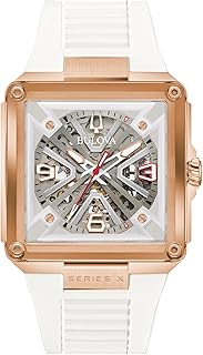 Marc Anthony Series X Special Edition Silver-Tone Dial White Rubber Strap Watch 39mm - 97A194