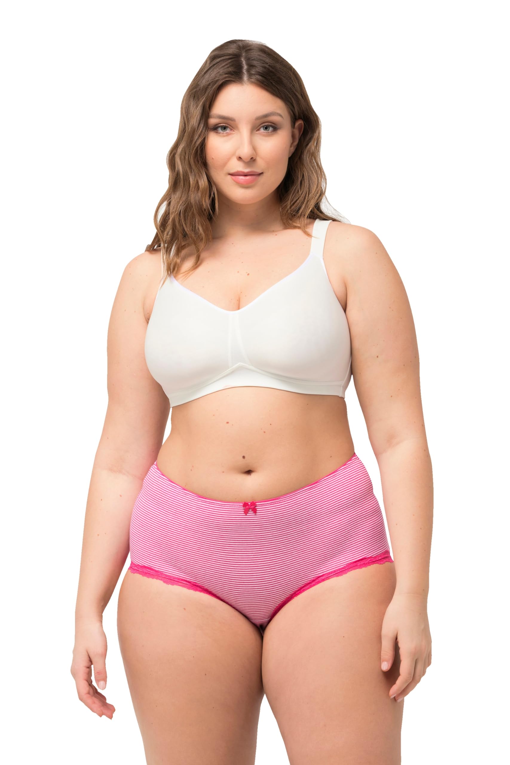 Ulla Popken Damen große Größen Übergrößen Plus Size BH, Spacer-Cups, ohne Bügel, Mikrofaser 819009