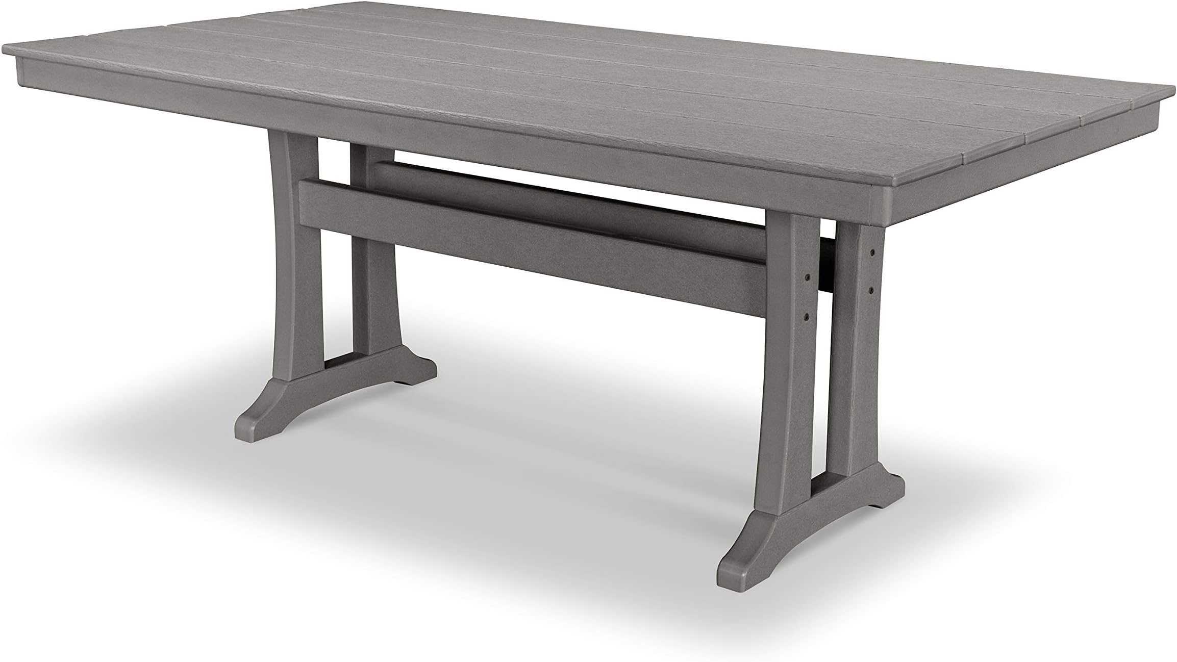 PolywoodTables Dining Table, Slate Grey