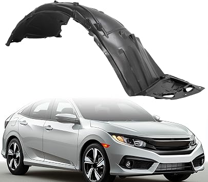 Fender Liner Inner Panel Compatible with 2016-2019 Honda Civic | Replacement for 74101TBAA00 HO1249158 Front Wheel Liner Splash Shield Guard Passenger Right Side
