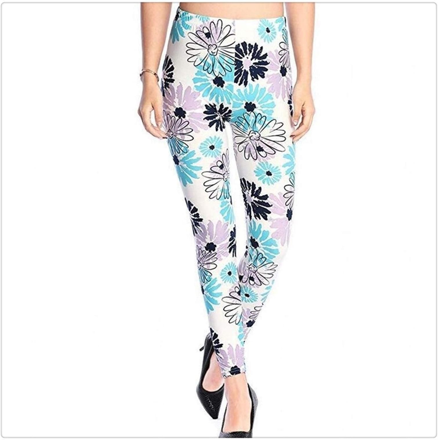 XBECO Women Comic Leggings Cartoon Printed Leggins High Stretch Girls Legging Punk Rock Leggin Pants Evening Clubwear Good Elasticity (Color : PD30, Size : M.)