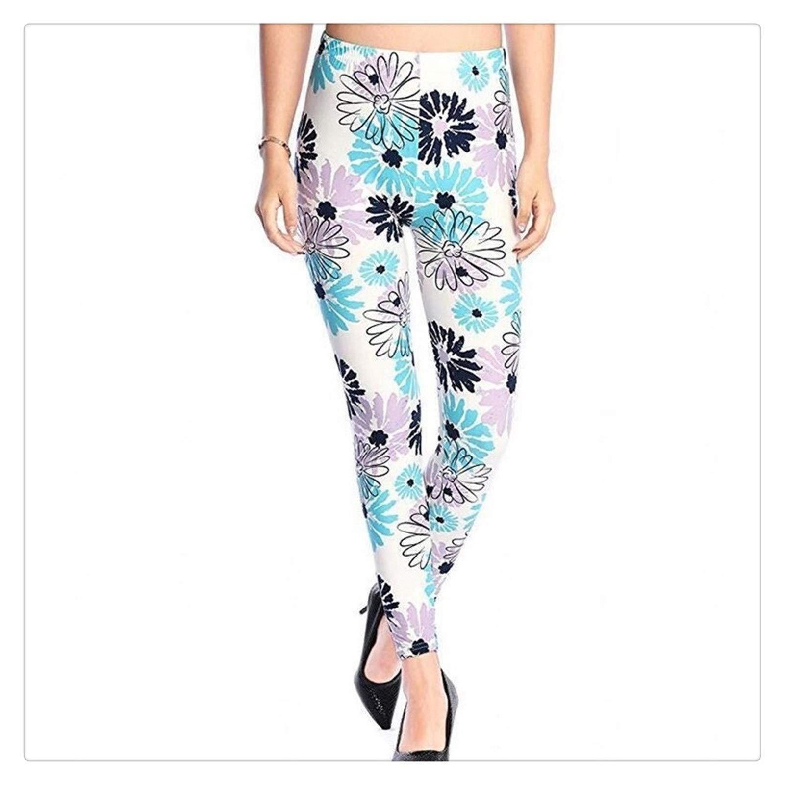 XBECO Women Comic Leggings Cartoon Printed Leggins High Stretch Girls Legging Punk Rock Leggin Pants Evening Clubwear Good Elasticity (Color : PD30, Size : M.)