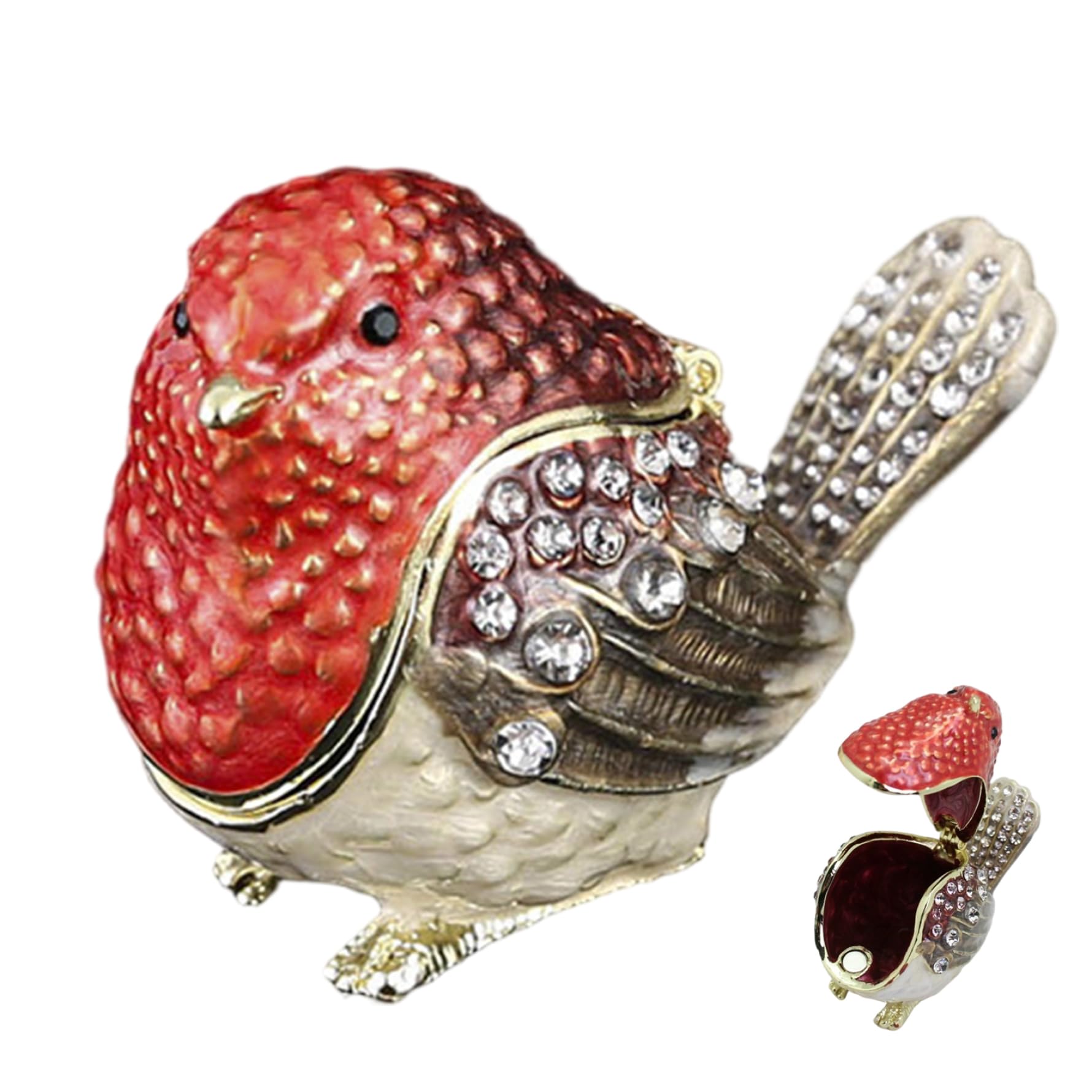 Boîte à bibelots Vintage pour bagues colliers et boucles d'oreilles