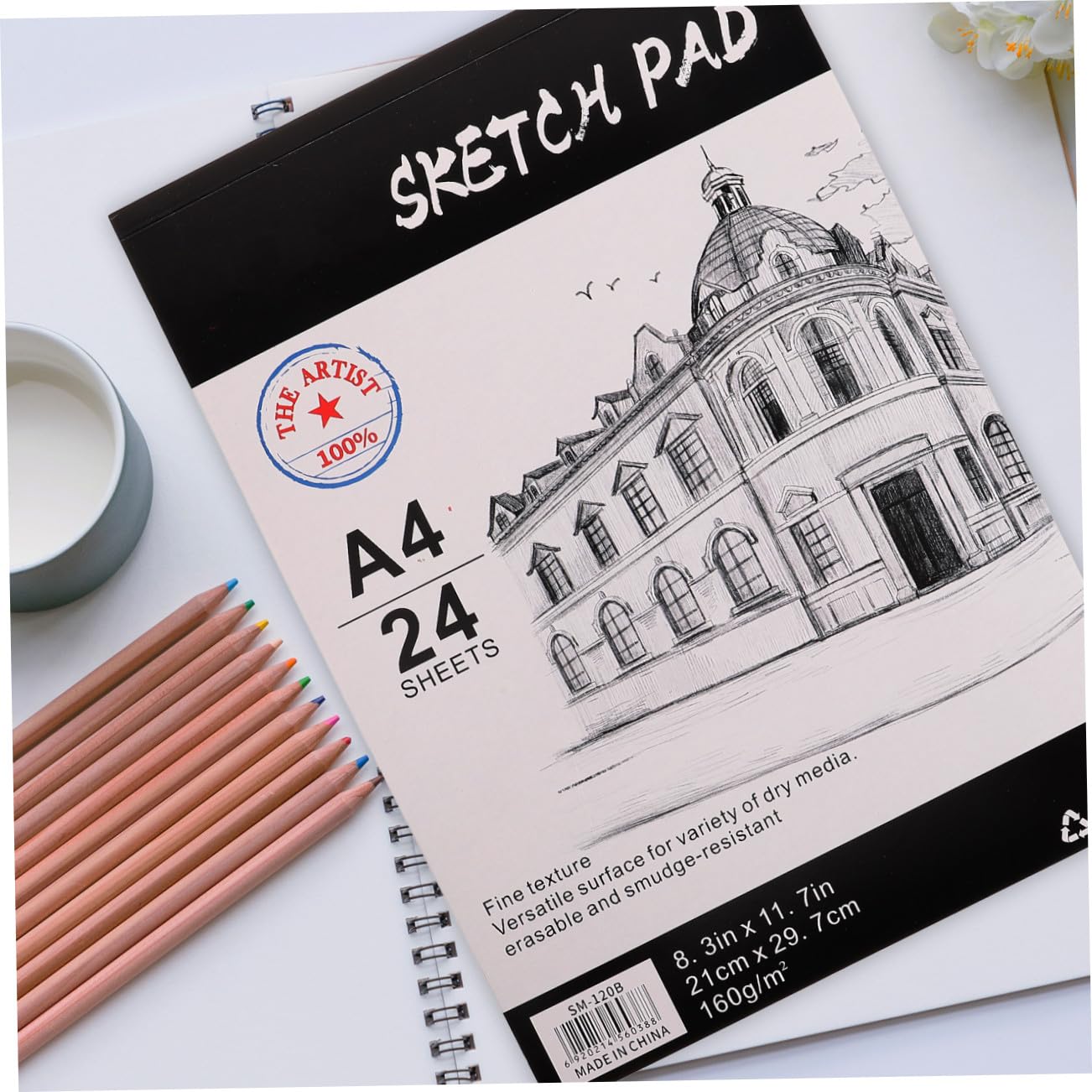 STOBOK 2stücke Professioneller Zeichenblock Skizzenbuch Dickes Papier Marker Geeignet Robuste Qualität Kreatives Schreiben Reisebericht Ideensammlung Geschenkidee Zufälliger Stil