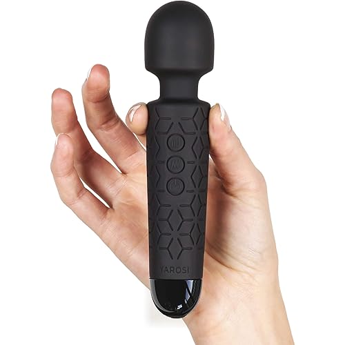 Yarosi Micro Personal Massage Wand Smallest Strongest Handheld Cordless Massager, Strong Powerful Compact Perfect For Travel, Magic Stress Away, All Body Back Legs Hand Pains Sports Recovery
