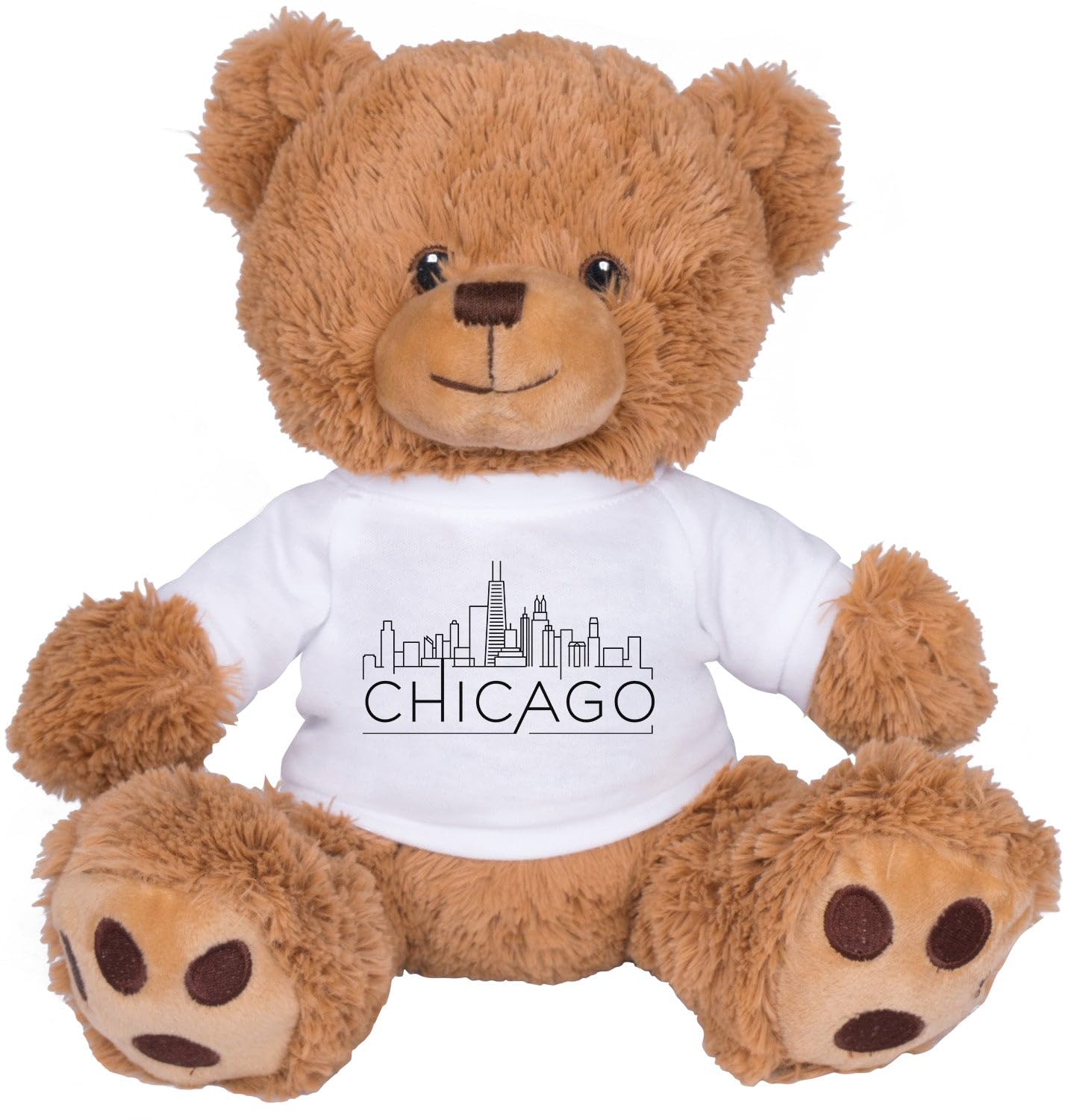 Amazon.com: TeesAndTankYou Skyline Chicago Illinois Bear: 8