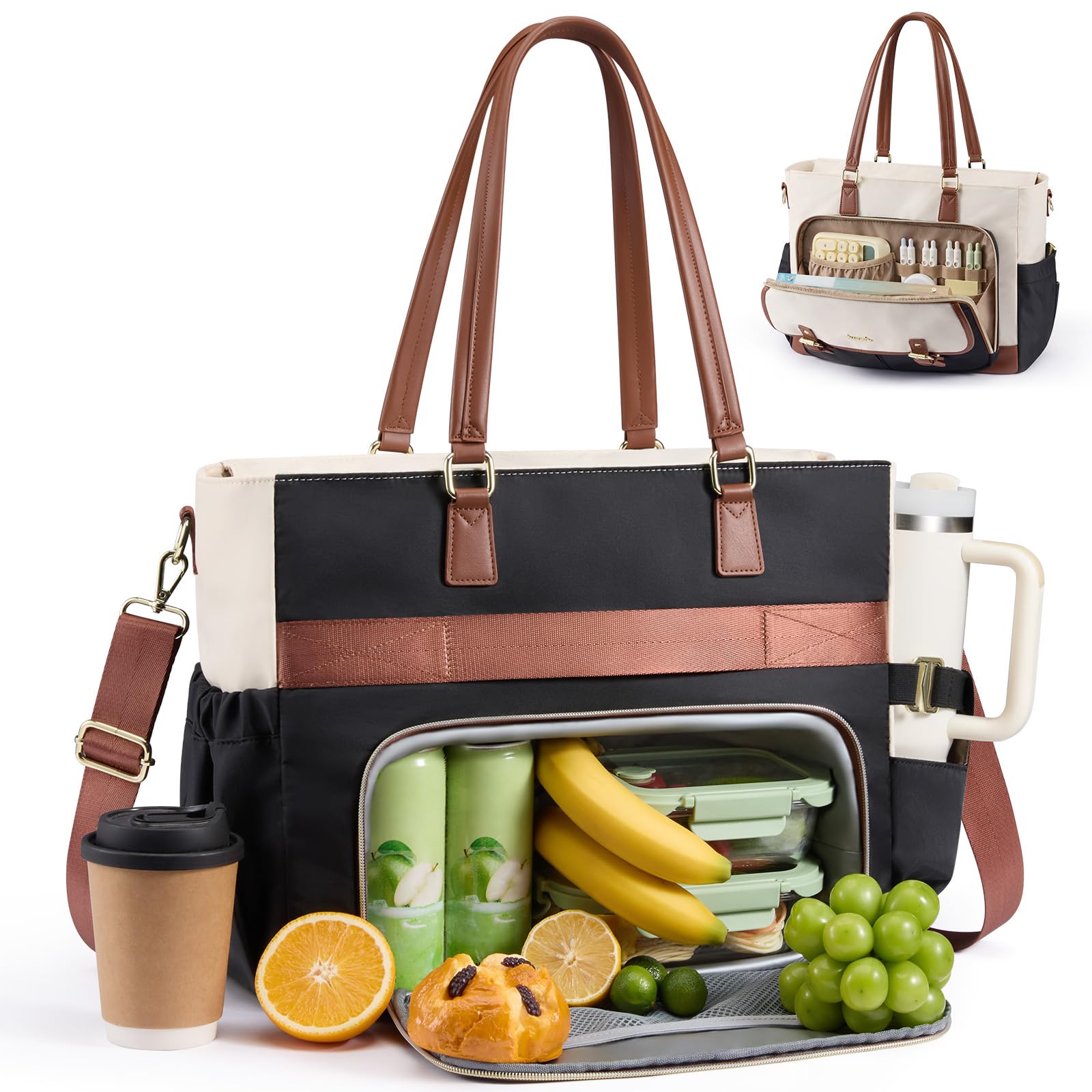 LOVEVOOK Laptop Tote Bag for Women, 15.6 Inch Work Bag Briefcase Handbag
