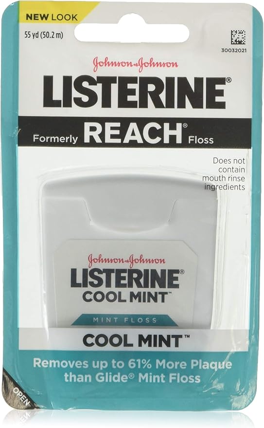 Listerine Dental Floss, Cool Mint 55 yds Amazon.ca Health & Personal