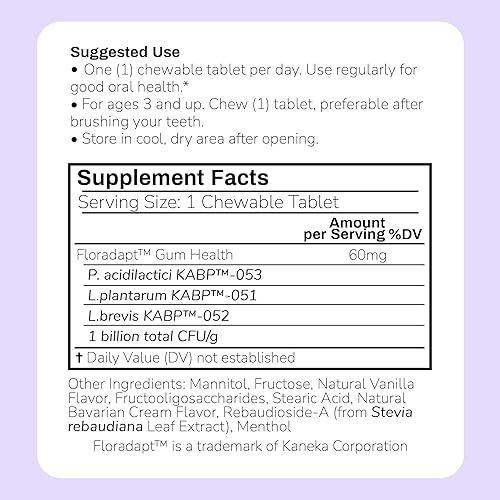 Miniatura 7 de AutoBrush Tabletas probióticas de disolución lenta para el cuidado bucal para niños, suplementos dentales, dientes y encías más saludables, bioma de