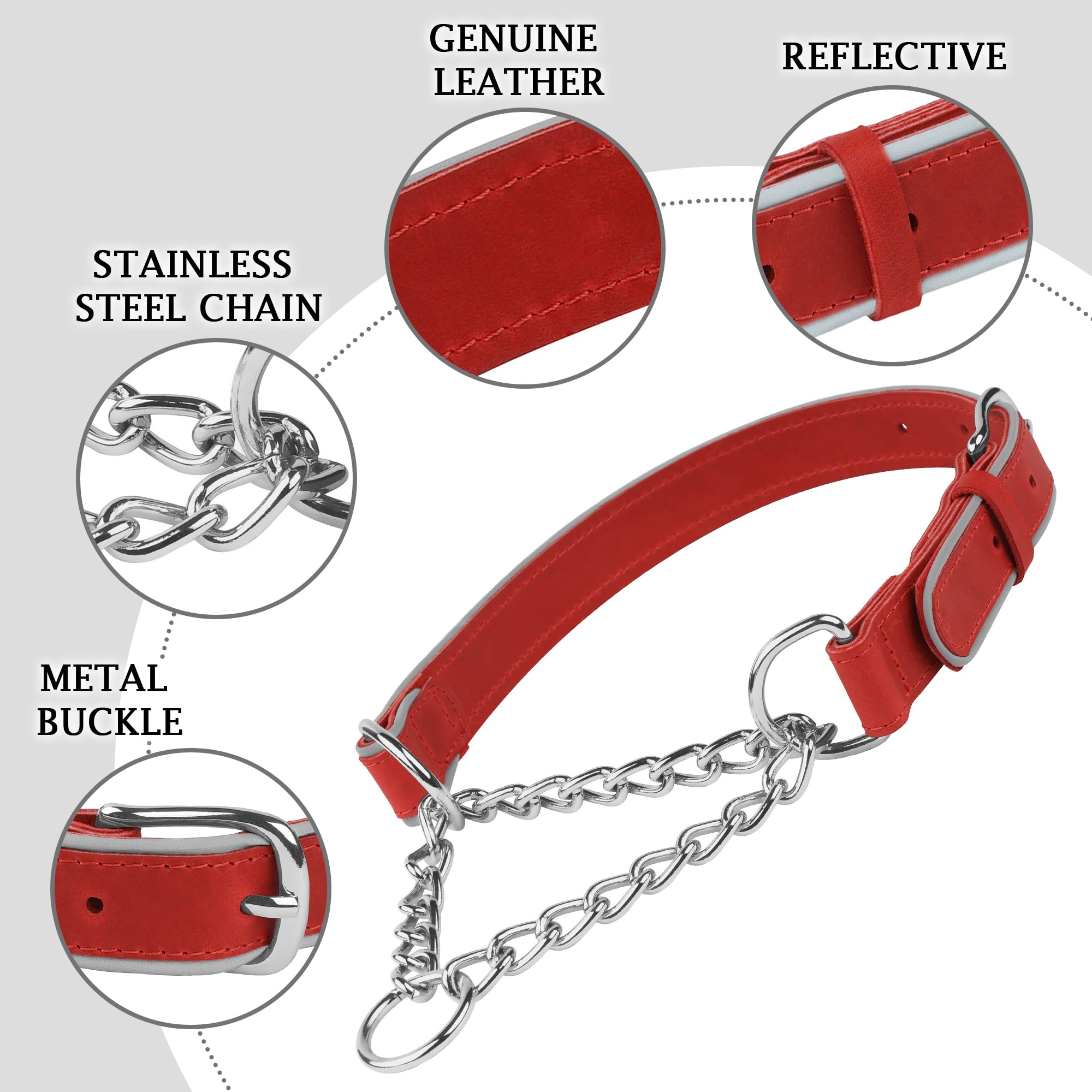 OOPSDOGGY Leather Martingale Dog Collar - Image 4