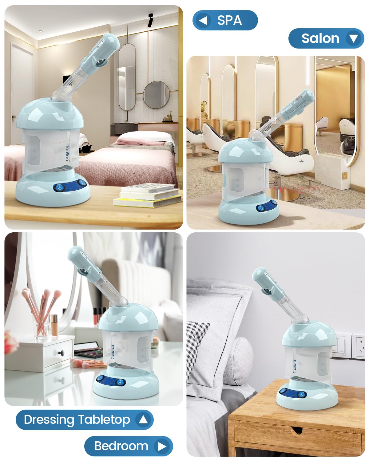 Kingsteam Ozone Nano Ionic Facial Steamer with Extendable Arm