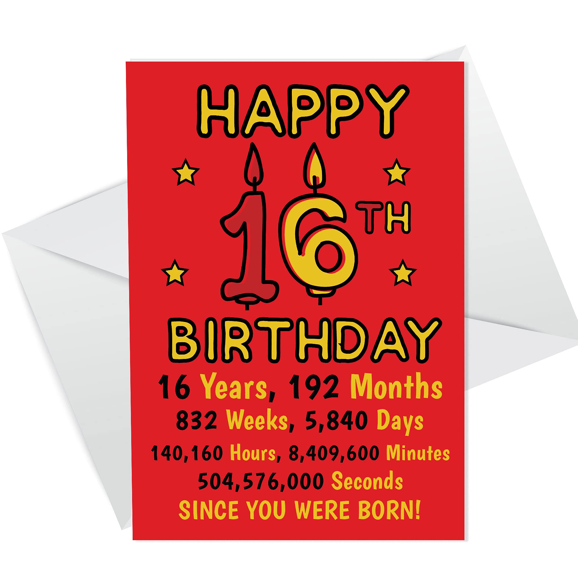 Funny 16th Birthday Card For Him Her Joke Birthday Card For Son Daughter