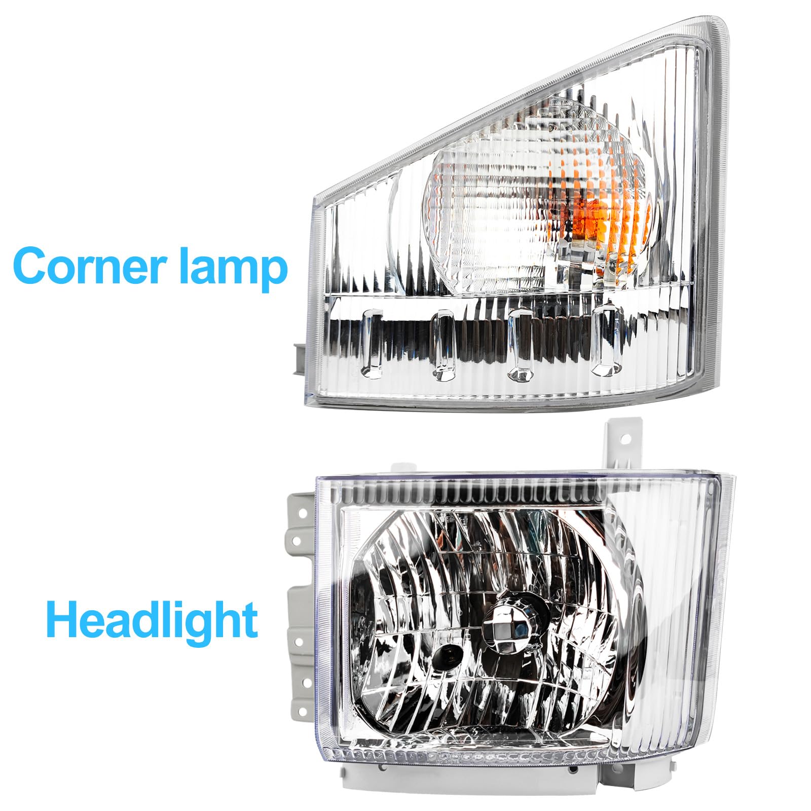 Headlight & Corner Lamp Pair For Isuzu NPR NPRHD NQR NRR (2008-2020) – Left And Right