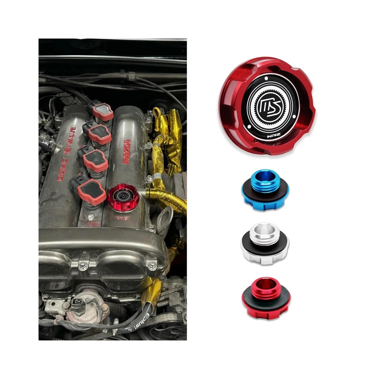 Amazon | アルミエンジンオイルキャップ MAZDASPEED RACING RX8 RX7