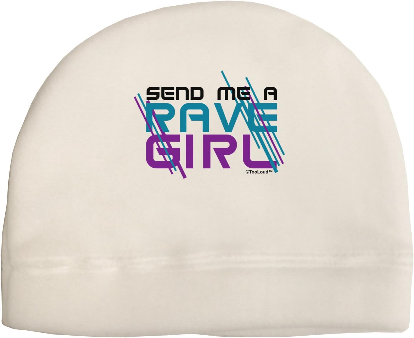 TOOLOUD Send Me A Rave Girl Adult Fleece Beanie Cap Hat