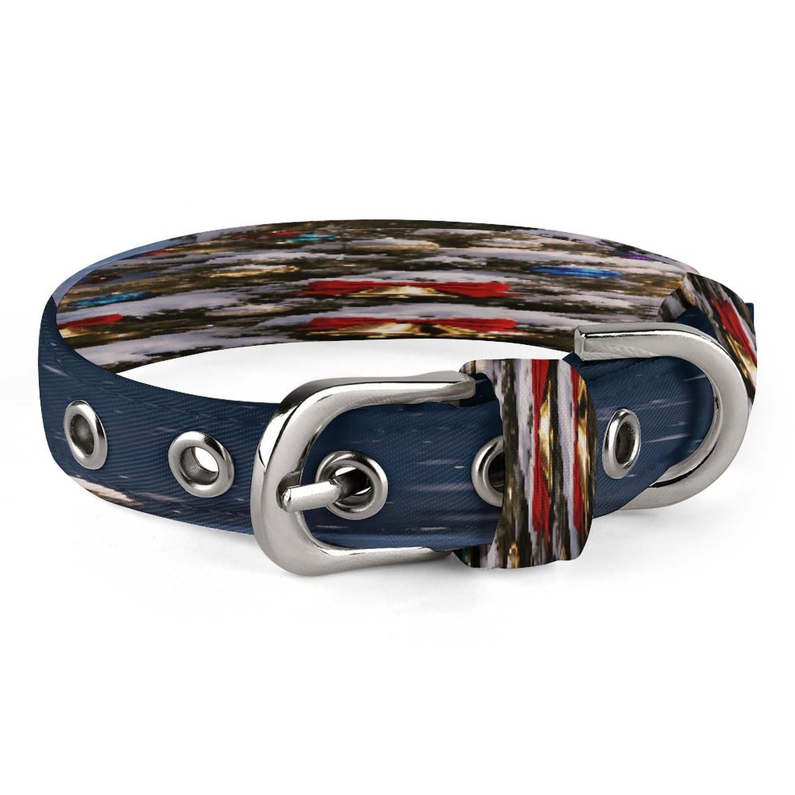 Collar de Navidad para mascotas en tela Oxford duradera con hebilla segura