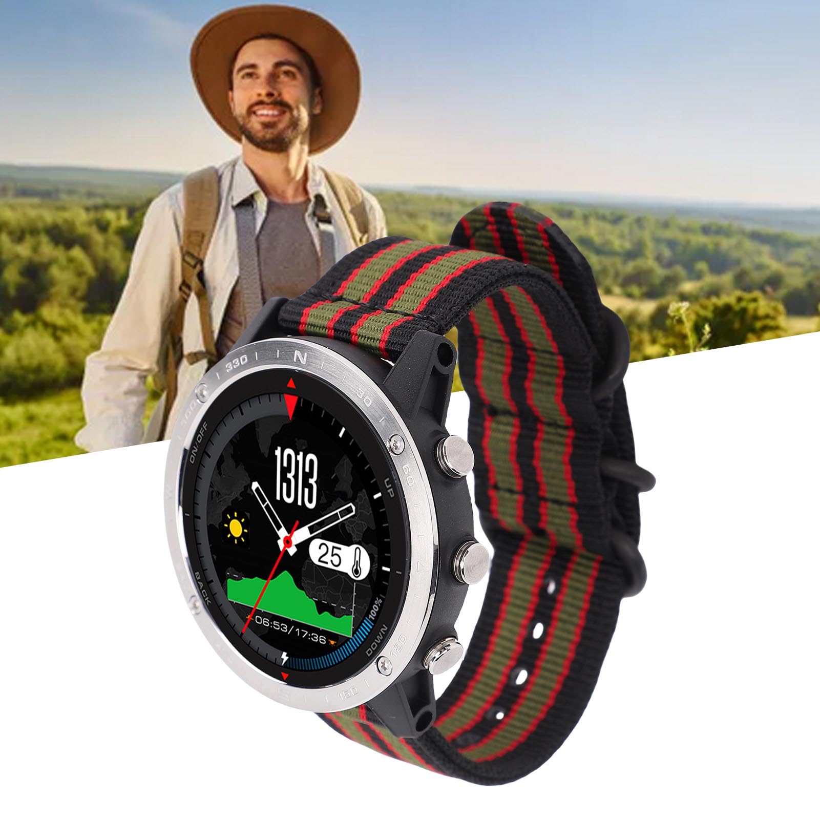 Sonew Montre pour Plongée et Natation, Écran HD de 0.3 Pouce, 50M,