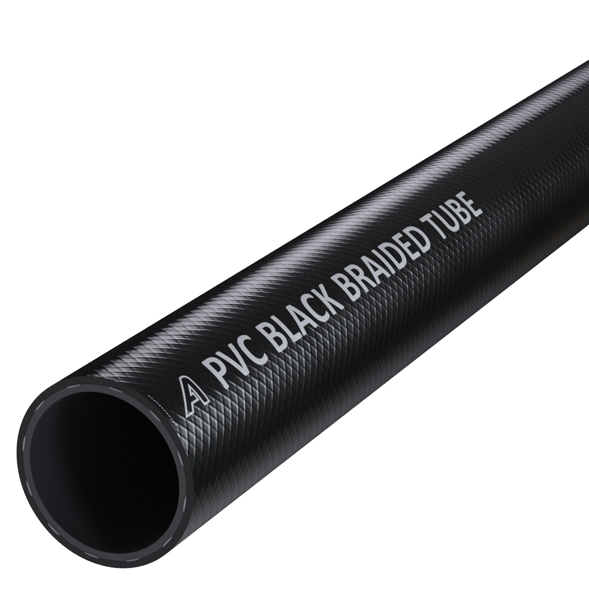 16mm (5/8") x 23mm (29/32") Black Braided PVC Hose with Synthetic Reinforcement 1 Metre - Image 4