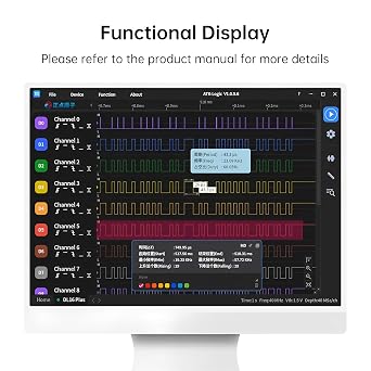 Logic Analyzer DL16 250MHz Max Sample Rate 16Channels Logic Analyzer Tools ARM FPGA Debug Protocol Decoding Software(DP16 Kit II)