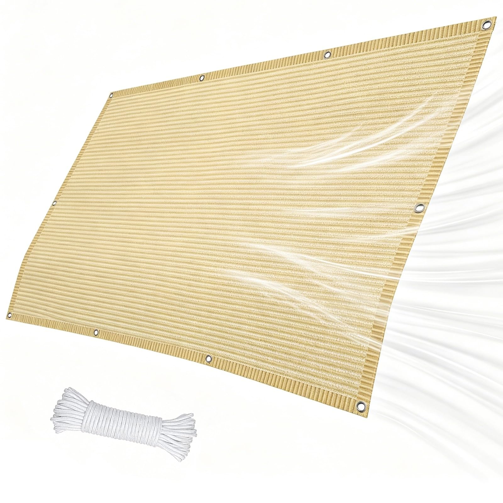 Filet d'ombrage de 220g/m² contre la chaleur pour abriter la terrasse du soleil